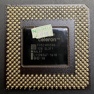 Intel Celeron 500MHz CPU FV80524RX500128 SL3FY 128KB 66MHz 2V Processor - Picture 1 of 3