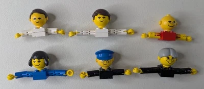 LEGO Lot OF 6 Vintage Homemaker MAXIFIGURE Minifig Big Head People - Image 1 of 4