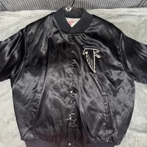 EUC Vintage 80s-90s Locker Line- Atlanta Falcons Black Bomber Jacket NFL Size L - Picture 1 of 3