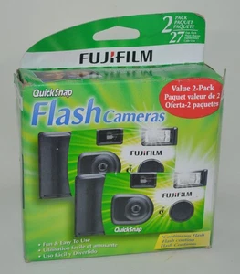 Fujifilm QuickSnap Flash Cameras TWIN PACK 27 Exposure Exp 3/2021 - Picture 1 of 3