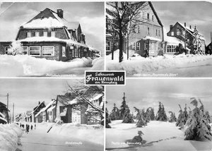 Frauenwald am Rennsteig Luftkurort Winteransicht Bahnhofsgaststatte FDGB-Heim - Bild 1 von 2