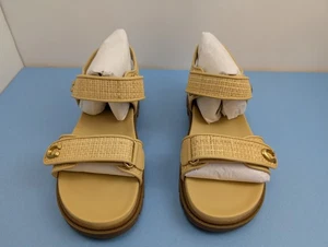 Coach Damen-Plateausandale Stroh Bryn Größe 11 - Bild 1 von 13