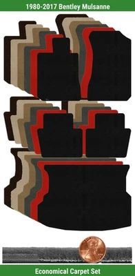 Juego de alfombrillas Velourtex personalizadas para Bentley Mulsanne 1980-2017 (5 piezas) #MR Foto 1 de 4