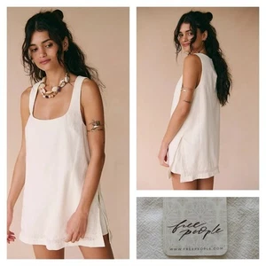 FREE PEOPLE Summer Smiles Romper Nilla Cream Size Large NWT - Picture 1 of 7