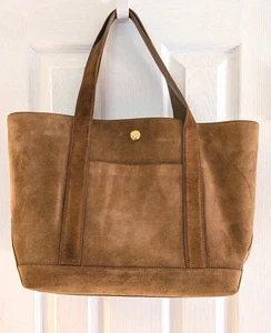 VERONICA BEARD Acorn Grand Goody Wildleder Tasche. 17"X11"X6". Ohne Schultergurt. - Bild 1 von 18