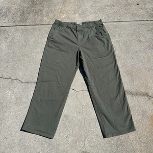 The Stronghold Los Angeles Relaxed Chino Pants Men's XL (36x27) Green Drawstring - Picture 1 of 16