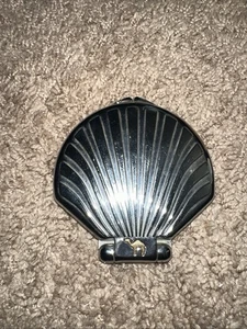 Vintage Spiegel kompakt camel Zigaretten Muschelschale doppelt Reise silberfarben - Bild 1 von 4