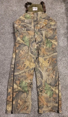 VTG Duxbak Realtree Camo Insulated Overalls Mens XL Hunting Outdoor Made In USA - Image 1 of 4