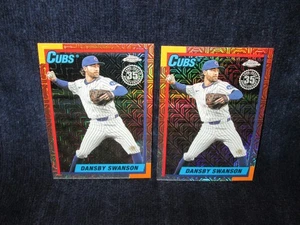 (2) 2025 Topps Update Silver Mojo Refractor Lot Dansby Swanson #U90C-78 - Picture 1 of 2