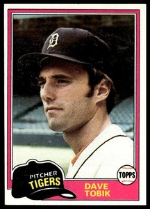 1981 Topps #102 Dave Tobik Detroit Tigers - Picture 1 of 2