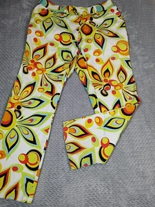 Pantalones Loudmouth Para Hombre Estampado Floral 33x28 Blanco Verde Golf Atlético Geométrico - Imagen 1 de 7