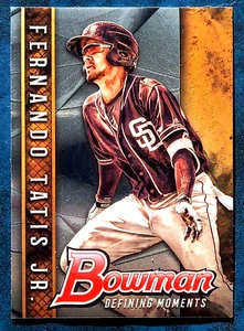 FERNANDO TATIS JR. 2017 BOWMAN DRAFT CHROME DEFINING MOMENTS #BDM-FT PADRES - Picture 1 of 2