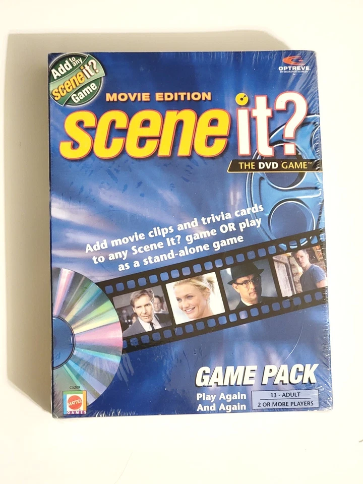 Movie Edition Scene It? DVD Game Pack Mattel 2005 New Sealed Trivia Expansion - Image 1 of 4