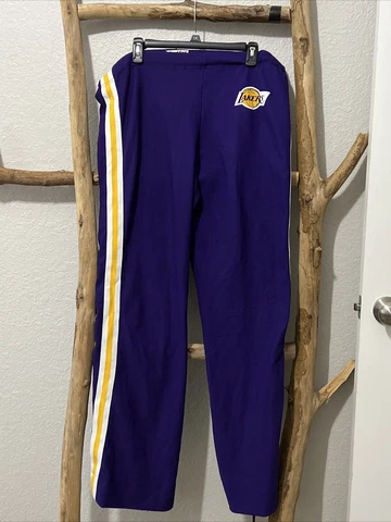 LA Lakers Breakaway Warmup Pant SizeL Vintage 80’s NBA OfficialSand-Knit Cover