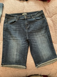 SAINSBURYS DENIM BELTED SHORTS BNWOT 8 
