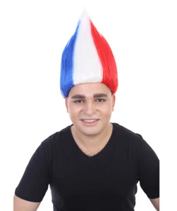 Unisex Flag Troll Wigs Collections, 16 Countries Wig, Sports Wigs, HM-128A - Picture 1 of 8