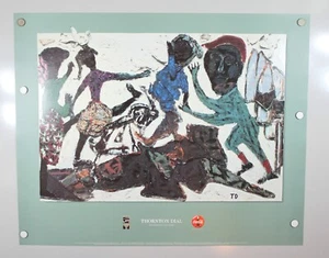 Thornton Dial SIGNED Remembering The Road- Embossed '96 Atlanta Poster (A11-L13) - Picture 1 of 7