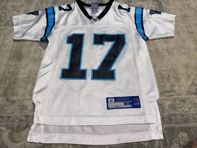 CAMISETA MASCULINA CAROLINA PANTHERS #17 JAKE DELHOMME REEBOK ONFIELD NFL PEQUENA 8 - Imagem 1 de 4