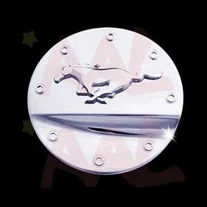 AAL Fit 2015-16 17 18 19 20 21 Ford Mustang Chrome Gas Cap Cover With Pony Logo - Picture 1 of 1