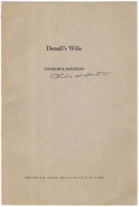 'Denali’s Wife' - offprint signed by Charles Houston - Foto 1 di 1