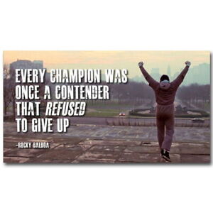 140444 Rocky Balboa iv Motywacyjny inspirujący cytat Druk Plakat Plakat