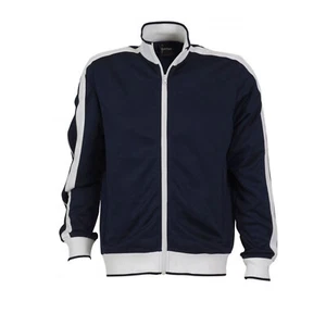 Identitee Mens Varsity Track Top Jacket Tracksuit Warm Winter Jumper Long Sleeve - Picture 1 of 5