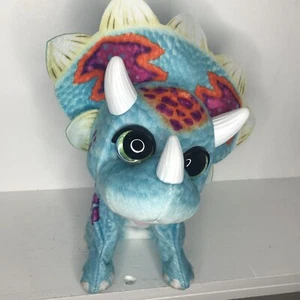 Hasbro furReal Hoppin Topper Interactive Plush Dinosaur Pet Kid Toy blue fur Euc - Picture 1 of 8