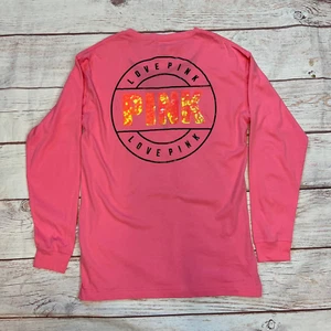 VS PINK Retired Bling Mesh Campus Tee XS - Picture 1 of 3