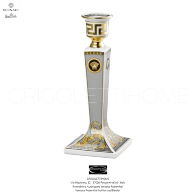Versace Rosenthal - Prestige Gala - Candlestick /2 - h cm 21.1 / inch 8.3 - Image 1 of 4