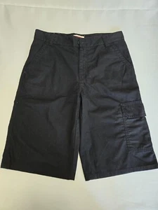 Boys Levi's BLACK Cargo Shorts Pockets Size 18 Reg - Picture 1 of 3