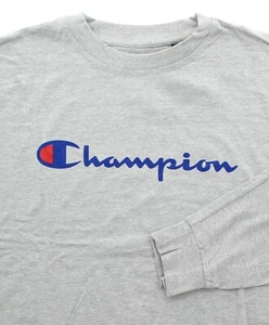 Camiseta deportiva Champion para hombre grande y alta cuello redondo ropa deportiva manga larga - Imagen 1 de 17