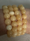 Genuine Crystal Bracelet,10mm Size Beads,Honey Calcite 