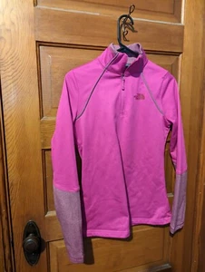 Chaqueta suéter para mujer The North Face 1/4 con cremallera talla pequeña rosa micro lana S - Imagen 1 de 6