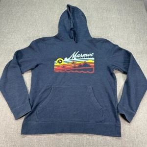 Marmot Hoodie Herren mittelblau Pullover Fleece Outdoor - Bild 1 von 7