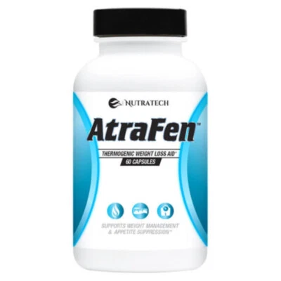 Nutratech Atrafen poderoso queimador de gordura e sistema de pílula dietética supressor de apetite - Imagem 1 de 4