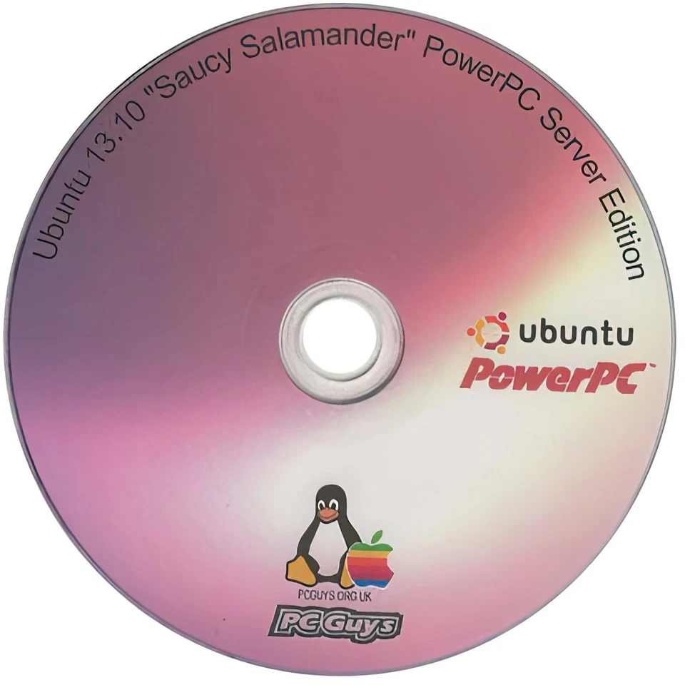 Ubuntu 13.04 Raring Ringtail PowerPC Server CD Apple Mac G4 G5 iMac - Image 1 of 1