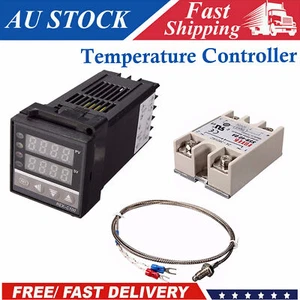 Digital LCD PID REX-C100 Temperature Controller +K Thermocouple + Max.40A SSR AU - Picture 1 of 12