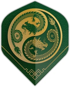 ANCIENT JAPANESE DRAGON - GREEN - Dart Flights: 3 pro Set - Bild 1 von 4
