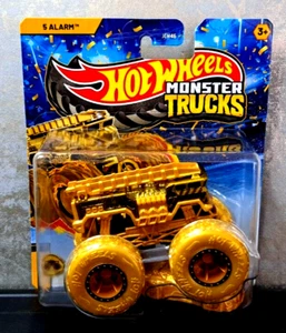 Mattel Hot Wheels Monster Trucks - 5 alarmas bomberos oro (JCH46) - nuevo y embalaje original - Imagen 1 de 4