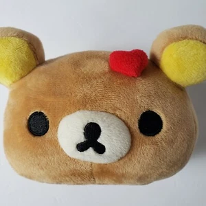 San-x Rilakkuma Head Plush Trinket Remote Cell Phone Holder Gift 5.5" - Picture 1 of 10