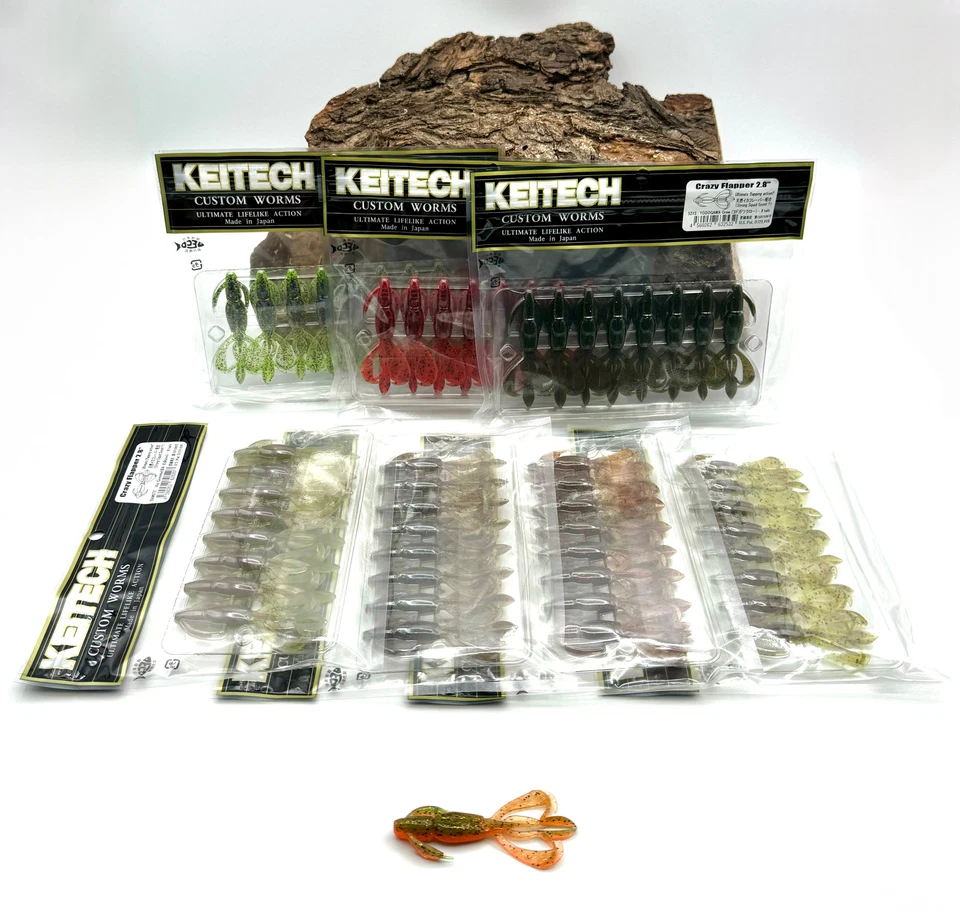 Keitech 2,8" Crazy Flapper UV 7cm 3,5g 17 Farben Krebs BA-Edition Gummiköder BA - Bild 1 von 1
