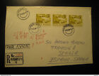 Bucharest 1968 To Sevilla Spain Auto Car Van 3 Stamp + Poster Stamp Vignette On