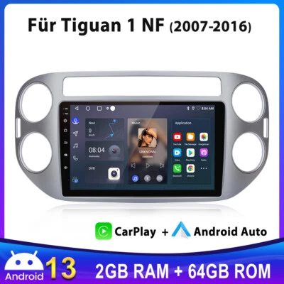 2+64G Android13 Für VW Tiguan 5N 2007-16 Golf Plus GPS Navi FM Carplay Autoradio - Bild 1 von 4