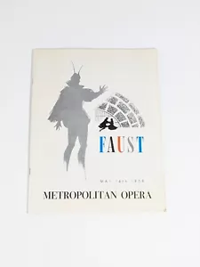 FAUST Metropolitan Opera Tour 14. Mai 1958 Programm Oklahoma City - Bild 1 von 5