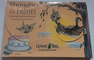 Leanin Tree Thoughts & Felines Cards Assortment 20 Cat Designs All Occasions - Picture 1 of 2
