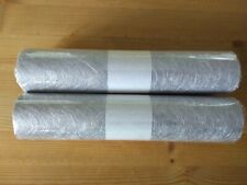 10 m Tischband Gitterband Faserseide silberfarben 25 cm breit Hochzeit