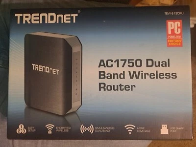 TRENDnet TEW-812DRU AC1750 Dual Band Wireless Router ***FREE SHIPPING*** - Image 1 of 3