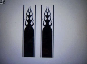 FLAME STRIPE #11   SHORTER DECAL VINYL GRAPHIC   VEHICLE  CROSS OVER  TRUCK SUV - Picture 1 of 2