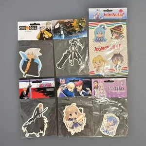 Lote de paquetes de pegatinas de anime NUEVO lote mixto 6 paquetes Soul Eater Fate Bleach Re:Zero Etc - Imagen 1 de 7
