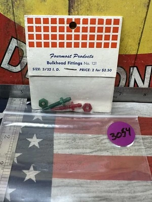 Fourmost Products 121 Bulkhead Fittings size: 3/32 I.D. - Image 1 of 3